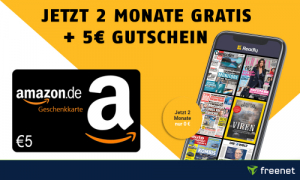 NUR NOCH HEUTE: Readly 2 Monate KOSTENLOS testen + 5 EUR Amazon.de Gutschein von Readly